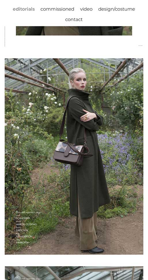 Editorial Shooting mit Model